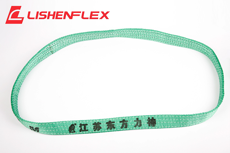 green lifting slings